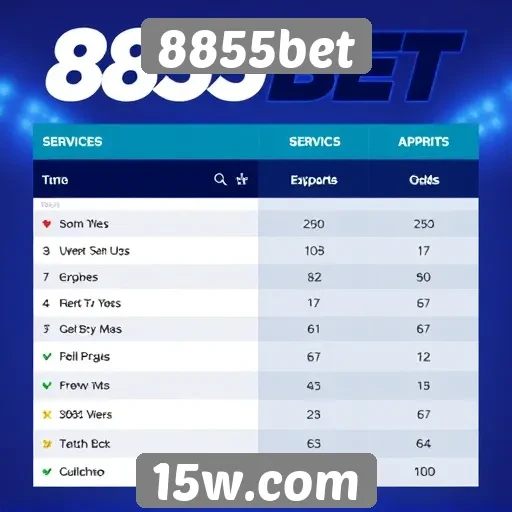 Comparativo entre 8855bet e concorrentes de mercado